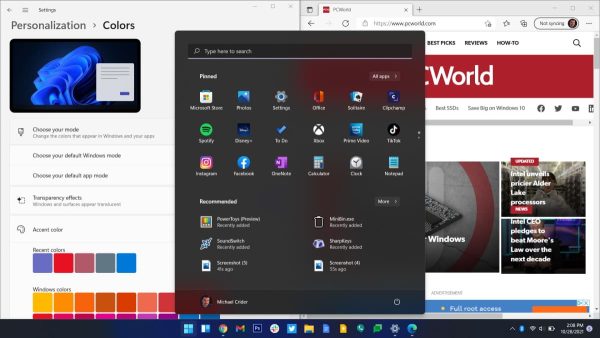 حالت dark mode ویندوز 11