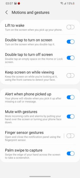سیستم عامل گلکسی M22 8