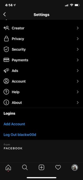 ایجاد اکانت دوم در اینستاگرام