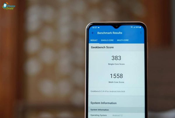 بنچمارک و تست سرعت گوشی A23