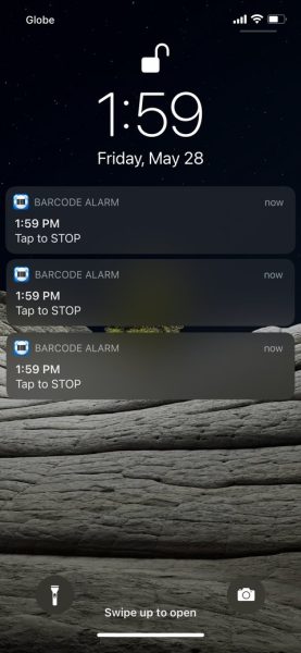 Barcode Alarm Clock