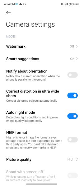 محیط دوربین شیائومی پوکو F4 GT