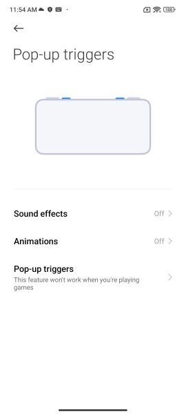تنظیمات Pop-up trigger settings