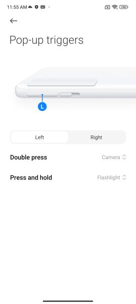 تنظیمات Pop-up trigger settings