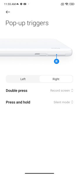 تنظیمات Pop-up trigger settings